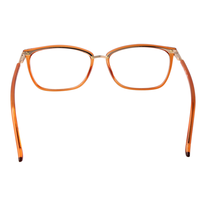 Brown full-rim rectangular eyeglasses for Women, plastic frame with metal bridge and metal hinges