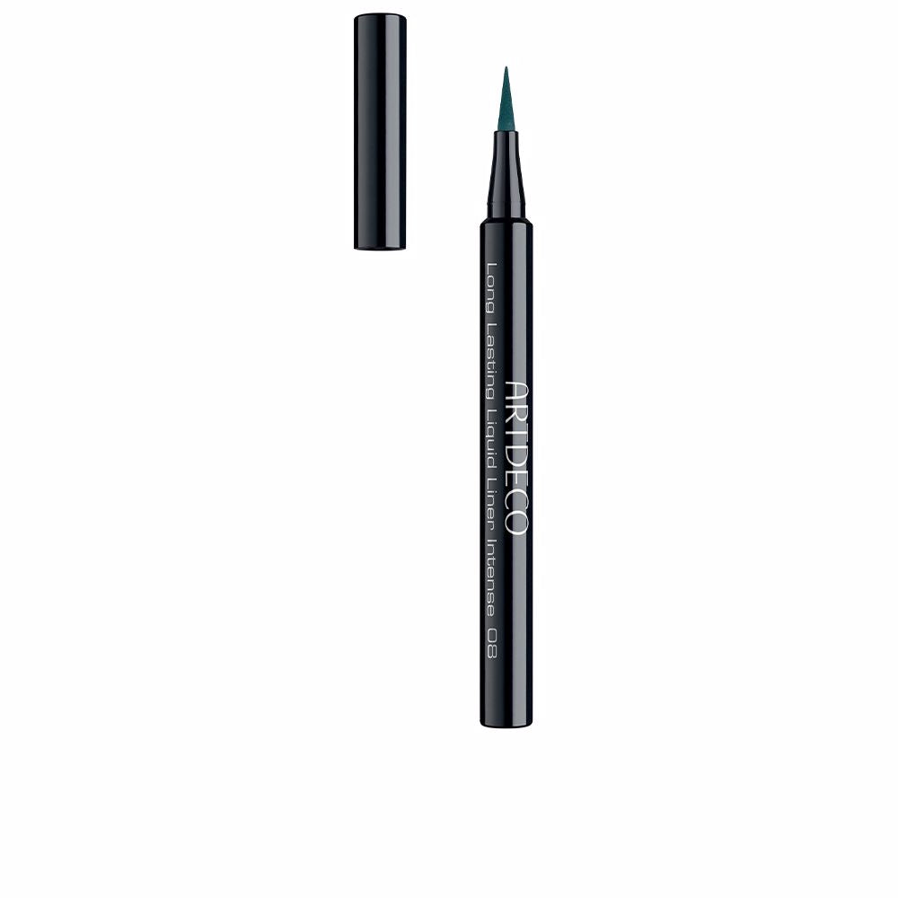 Slim black liquid eyeliner with nylon applicator, 0.6 ml, precision tip