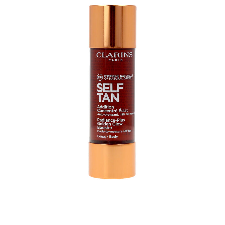 30 ml tapered amber bottle of mixable self‑tan concentrate, serum consistency