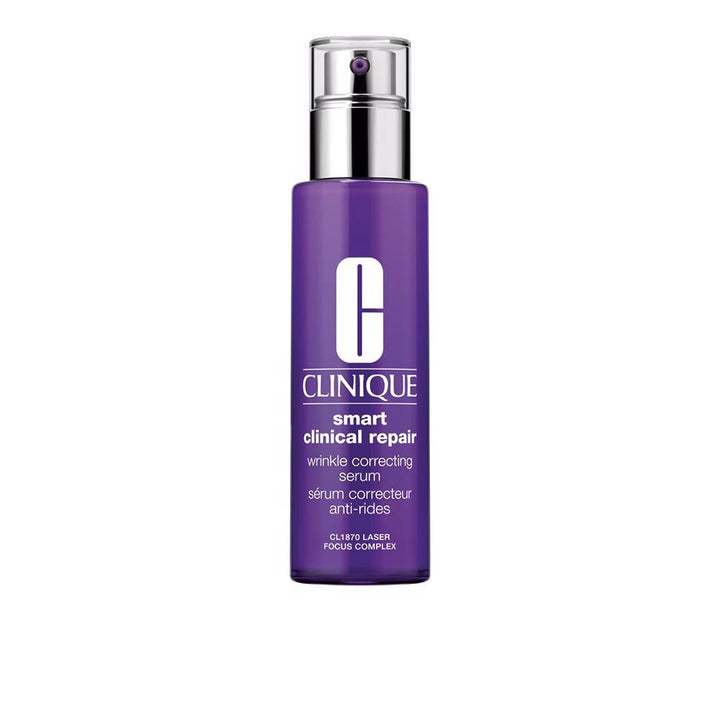 30 ml clear glass bottle with dropper, peptide and retinoid wrinkle serum