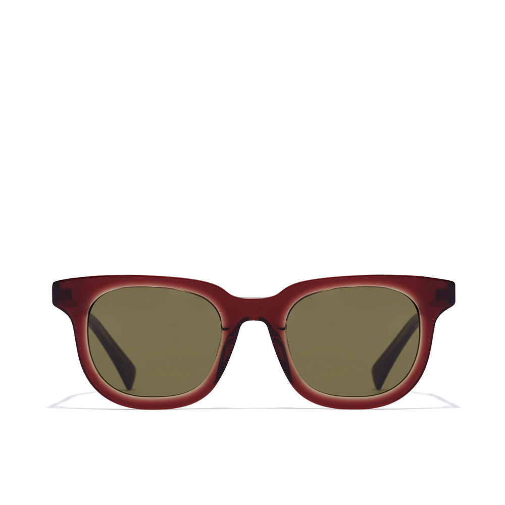 Square blue carey acetate sunglasses, 51 mm lenses, Unisex