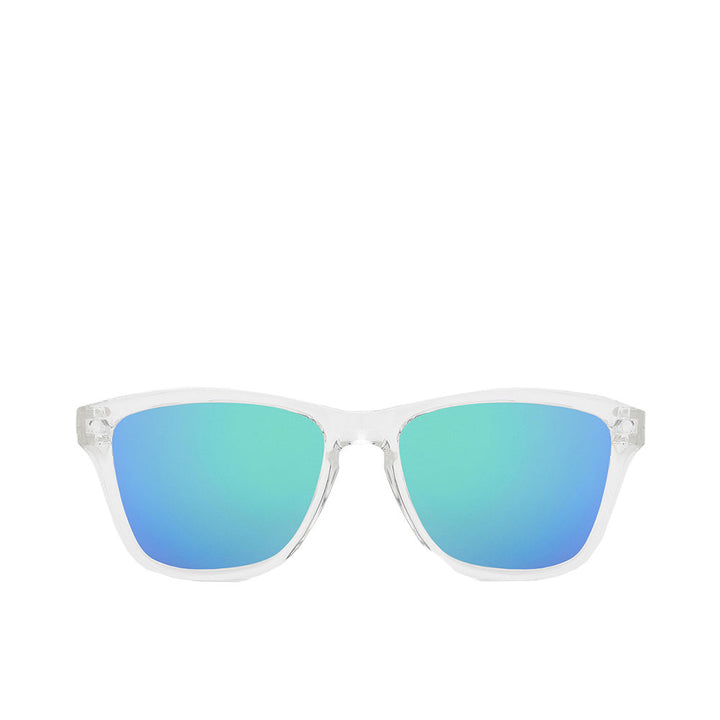 Translucent rose-gold square kids sunglasses, nylon frame, 47mm lenses