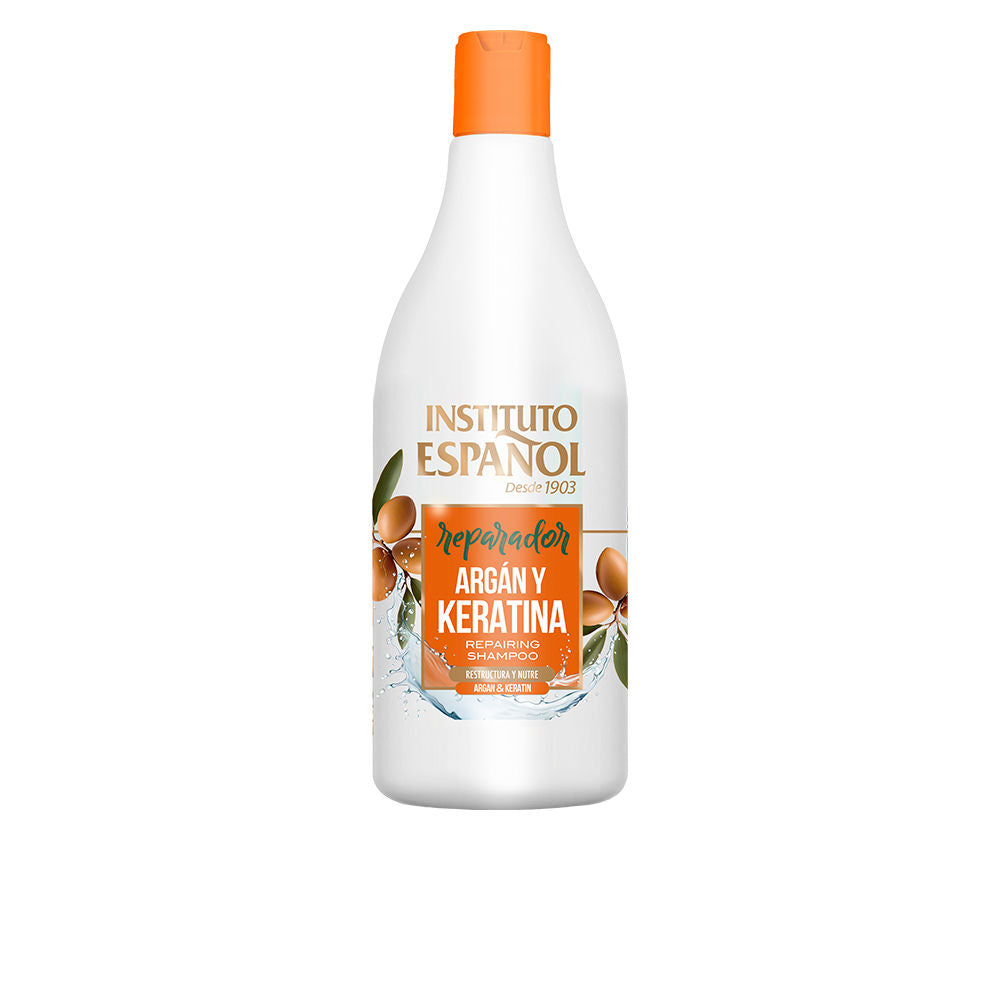 750 ml bottle of Argan & Keratin repairing shampoo for Unisex hair