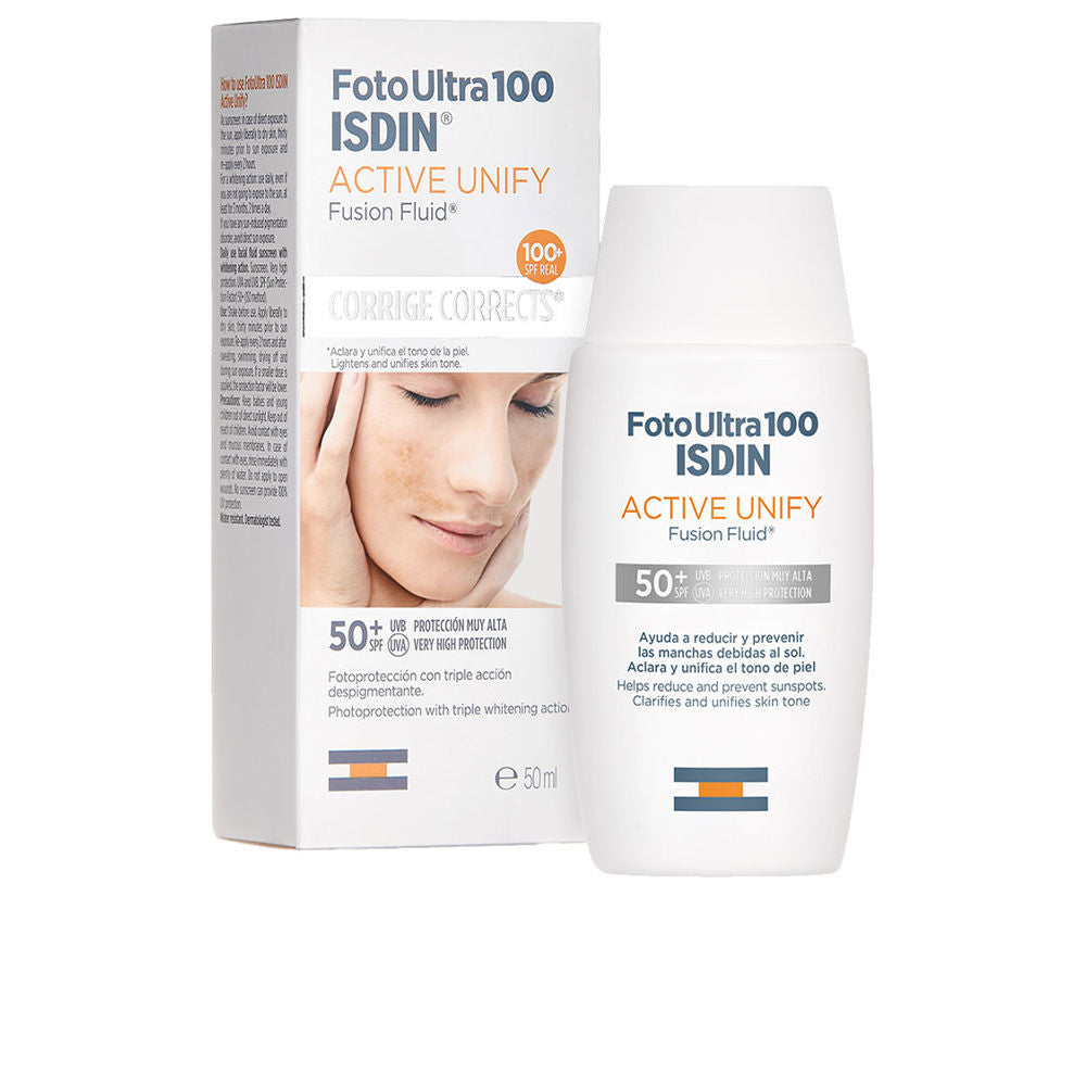 50 ml fluid facial sunscreen SPF 50+ in lightweight bottle, unisex product