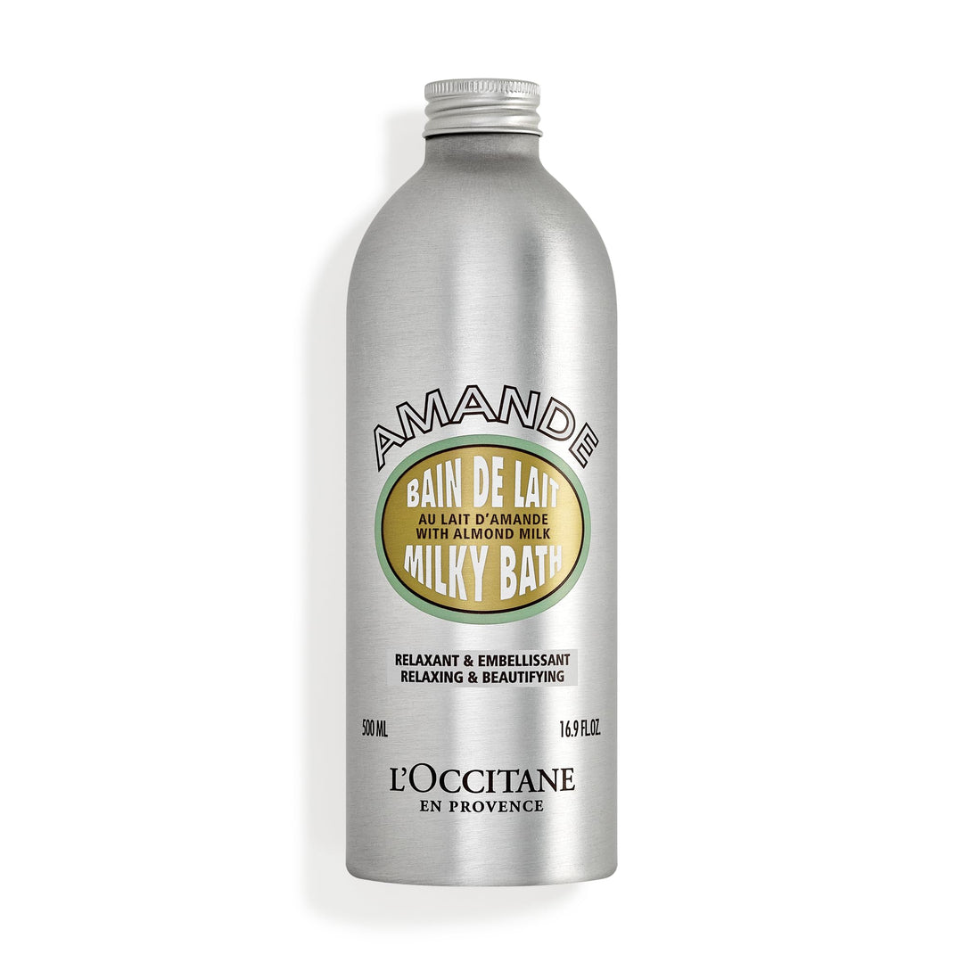 L'occitane En Provence Almendra Foaming Bath: 500 ml almond milk bottle, creamy foam, unisex