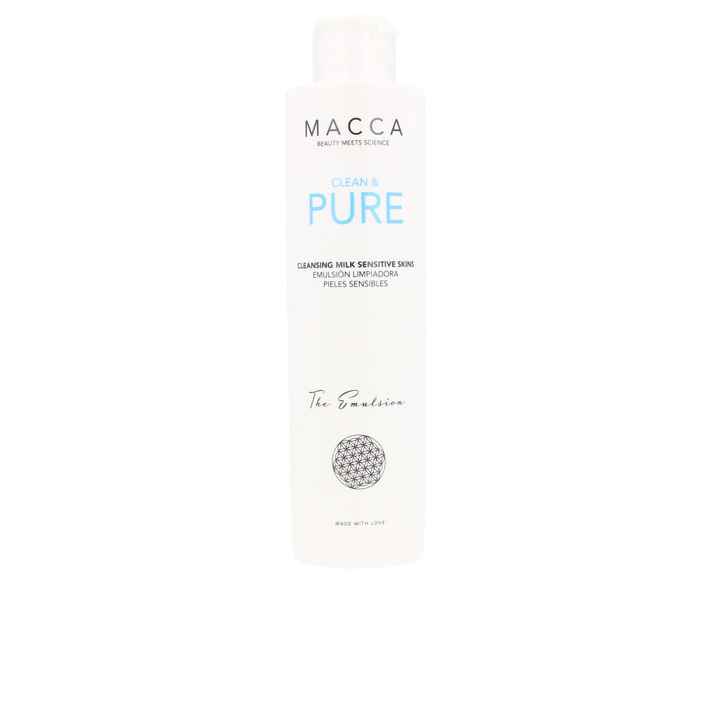 200 ml bottle of emulsion cleansing milk, chamomile-focused formula for sensitive skin