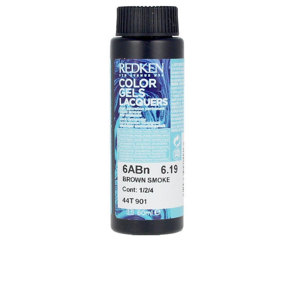 Three 60 ml amber glaze liquid hair colour bottles, low‑ammonia permanent formula, Unisex