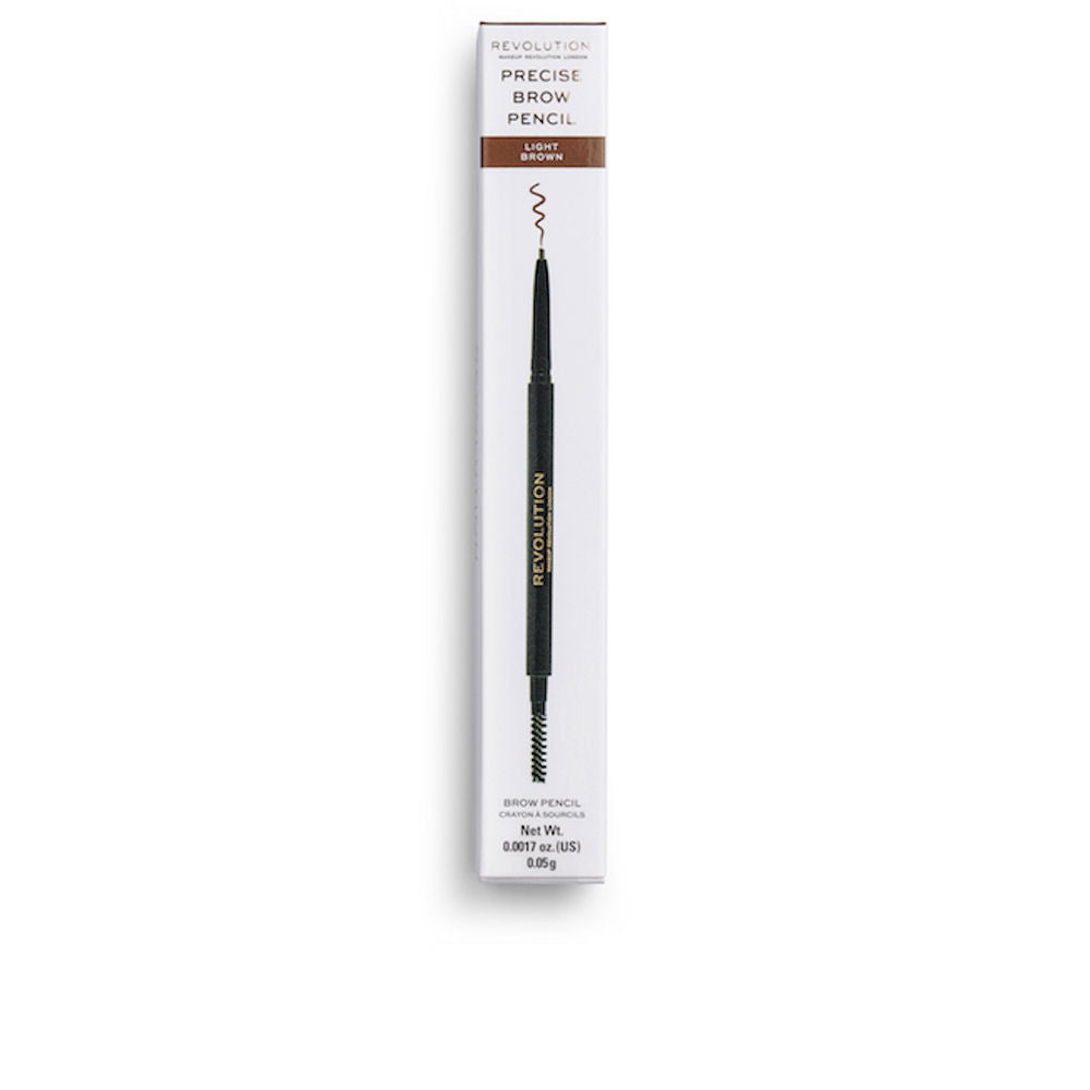 Slim retractable dark brown brow pencil with spoolie, 0.05 g