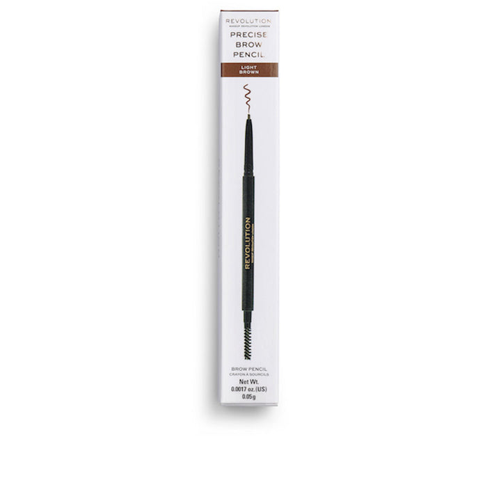 Slim retractable dark brown brow pencil with spoolie, 0.05 g