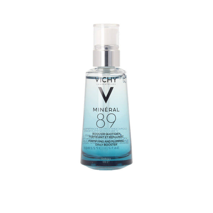 Clear gel booster serum bottle, 75 ml, volcanic water and hyaluronic concentrate