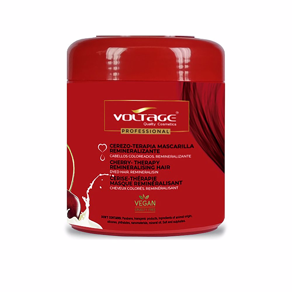 500 ml jar of cherry mineral repair hair mask, concentrated emulsion for coloured hair